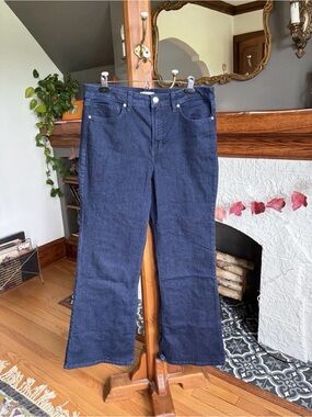 LC Lauren Conrad Dark Blue High Rise Flare Jeans